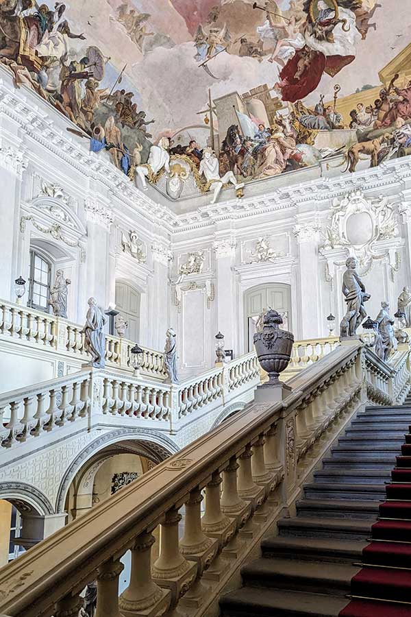 The Main Staircase of the Würzburg Residence is a highlight of the building.