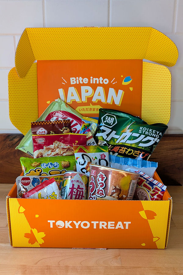 A peek inside the TokyoTreat Japanese snack box for November 2024, Osaka Snackathon.